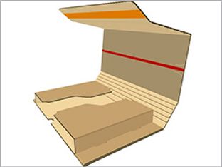 Étui d'expédition postale avec bande adhésive - 25 cm x 33 cm x 5 cm - kraft - Torraspapel