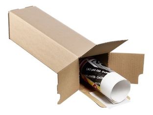 Tube d'expédition carré - 10,5 cm x 10,5 cm x 70 cm - Torraspapel
