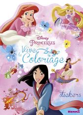 Disney Princesses - Vive le coloriage avec stickers (Mulan, Ariel et Raiponce)