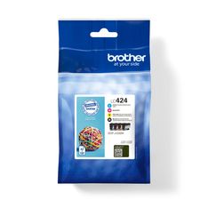 Brother LC424 - pack de 4 - noir, jaune, cyan, magenta - cartouche d'encre originale