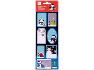 Apli Kids - 14 Étiquettes cadeau - pingouin