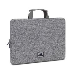 RIVACASE Anvik - Housse avec poignée pour ordinateur portable 15,6" - gris clair