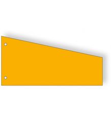 100 fiches intercalaires trapézoïdales - orange