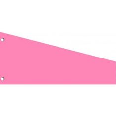 100 fiches intercalaires trapézoïdales - rose