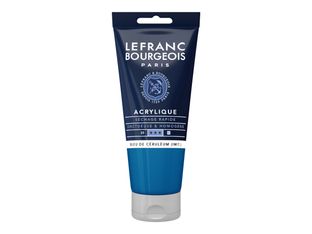 Lefranc Bourgeois - Peinture acrylique - bleu de Céruléum (imit.) - 80 ml