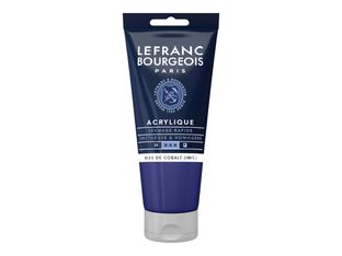 Lefranc Bourgeois - Peinture acrylique - bleu de cobalt - 80 ml
