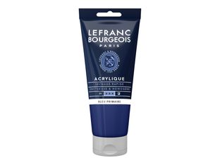 Lefranc Bourgeois - Peinture acrylique - cyan bleu primaire - 80 ml