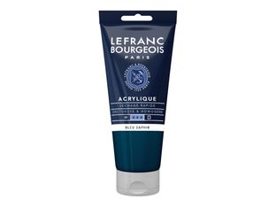 Lefranc Bourgeois - Peinture acrylique - bleu saphir - 80 ml