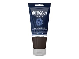 Lefranc Bourgeois - Peinture acrylique - marron Van Dyck - 80 ml