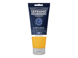 Lefranc Bourgeois - Peinture acrylique - jaune indien - 80 ml