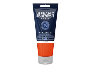 Lefranc Bourgeois - Peinture acrylique - orange - 80 ml