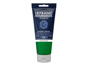 Lefranc & Bourgeois - Peinture acrylique - mid green - 80 ml