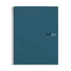 Notebook The Original, Couverture rigide, A5, quadrillage 5x5 mm, 80 feuilles de 1 couleur, Miquelrius, Océan.