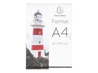 Exacompta - Présentoir mural pour A4 vertical - double face - vissable et collable
