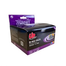 Cartouche compatible Brother LC900 - pack de 4 - noir, jaune, cyan, magenta - Uprint