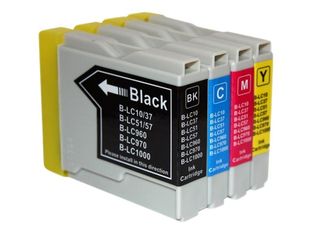 Cartouche compatible Brother LC970 - pack de 4 -noir, cyan, magenta, jaune - Uprint