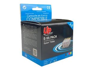 Cartouche compatible Epson T0556 Canard - Pack de 4 - noir, cyan, magenta, jaune - Uprint