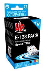 Cartouche compatible Epson T1285 Renard - pack de 4 - noir, jaune, cyan, magenta - Uprint