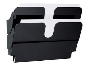 Durable Flexiplus - Trieur mural porte-document - 2 cases A4 horizontal - noir