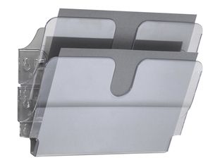 Durable Flexiplus - Trieur mural porte-document - 2 cases A4 horizontal - transparent