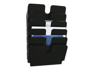 Durable Flexiplus - Trieur mural porte-document - 6 cases A4 horizontal - noir