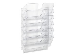 Durable Flexiplus - Trieur mural porte-document - 6 cases A4 horizontal - transparent