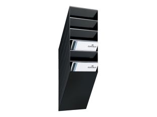Durable Flexiboxx - Présentoir mural porte-document - 6 cases A4 portrait - noir