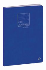 Quo Vadis - Carnet Bullet journal - Multilingue - Life Journal - Bleu - Pages Points (dots) - 15x21 cm - Papier Clairefontaine blanc - Fabrication française