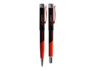 Vuarnet Aspen Sport - Parure de stylo à bille et stylo plume - rouge et noir