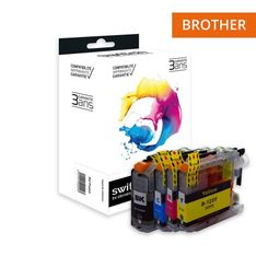 Cartouche compatible Brother LC123 - pack de 4 - noir, jaune, cyan, magenta - Switch 