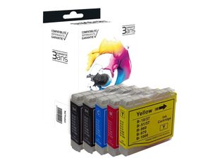 Cartouche compatible Brother LC1000/LC970 - pack de 4 - noir, cyan, magenta, jaune - Switch 