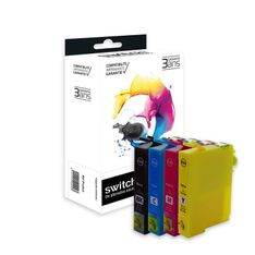 Cartouche compatible Epson 16XL Stylo Plume - pack de 4 - noir, jaune, cyan, magenta - Switch 