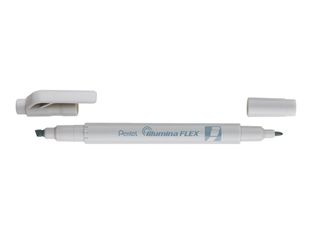 Pentel Illumina FLEX - Surligneur double pointe - gris pastel