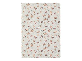 Oberthur Goya - Carnet de notes souple - A5 - ligné - 200 pages - petites fleurs fond beige