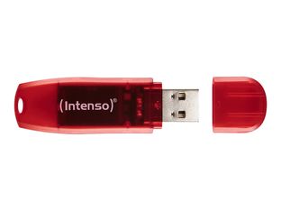 Intenso Rainbow Line - clé USB - 128 Go - rouge