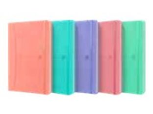 Oxford Signature - Cahier A5 - 160 pages - petits carreaux (5x5 mm) - disponible dans différentes couleurs pastels