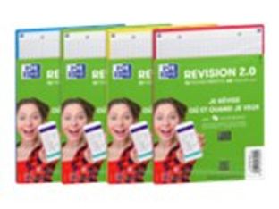 Oxford REVISION 2.0 - Pack de 32 Fiches Bristol Scribzee - A6 - petits carreaux - non perforées - couleurs assorties
