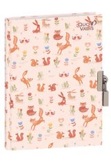 Quo Vadis - Journal intime - Animascot - 12x17 cm - Papier Clairefontaine blanc - Fabrication française