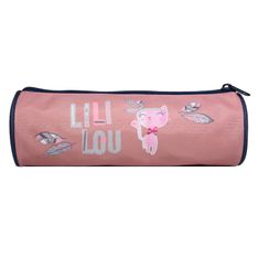 Trousse ronde Lililou - 1 compartiment - rose - Bagtrotter