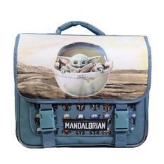 Cartable Star Wars / The Mandalorian 38 cm - 2 compartiments - bleu - Bagtrotter