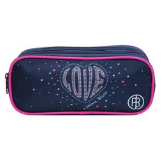 Trousse rectangulaire Poivre Blanc - 2 compartiments - bleu - Bagtrotter