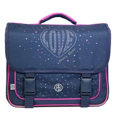 Cartable Poivre Blanc 38 cm - 2 compartiments - bleu - Bagtrotter