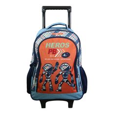 Sac à dos à roulettes Poivre Blanc - 2 compartiments - orange - Bagtrotter