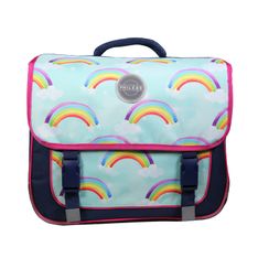 Cartable Phileas 38 cm - 2 compartiments - arc-en-ciel - Bagtrotter