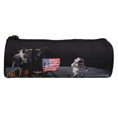 Trousse ronde Nasa - 1 compartiment - noir - Bagtrotter
