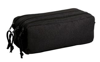 Trousse rectangulaire School 3 compartiments - noir - Carpentras