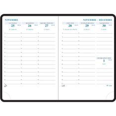 Recharge pour Agenda SAS Agora - 1 semaine sur 2 pages - 10,5 x 15,5 cm - Exacompta