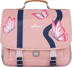 Cartable Ooban's Butterfly - 35 cm - 2 compartiments - rose - Oberthur