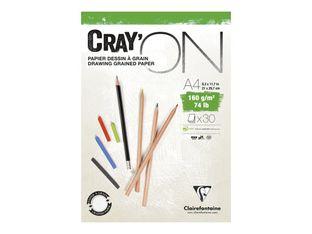 Clairefontaine Cray'On - Bloc papier à dessin - A4 - 30 feuilles
