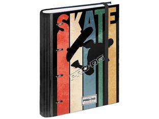 PRODG Airwalk - Classeur à anneaux avec 50 feuilles et 6 intercalaires - A4 - multicolore